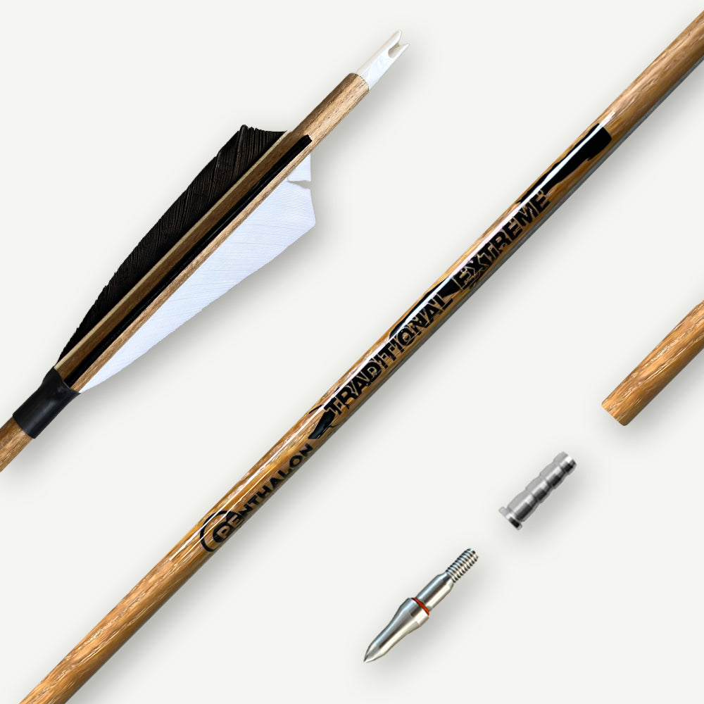 Penthalon Carbon Arrows 40815 Traditional Extreme Natural Feathers