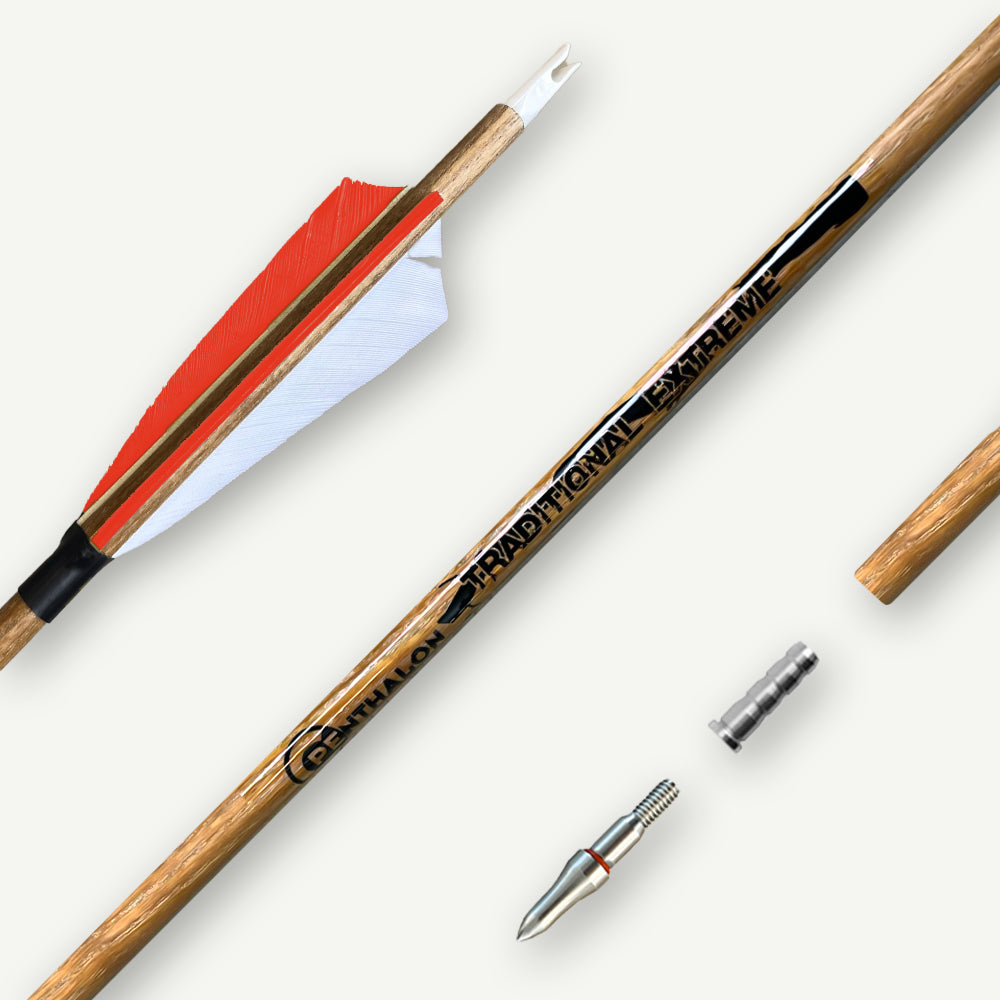 Penthalon Carbon Arrows 40815 Traditional Extreme Natural Feathers