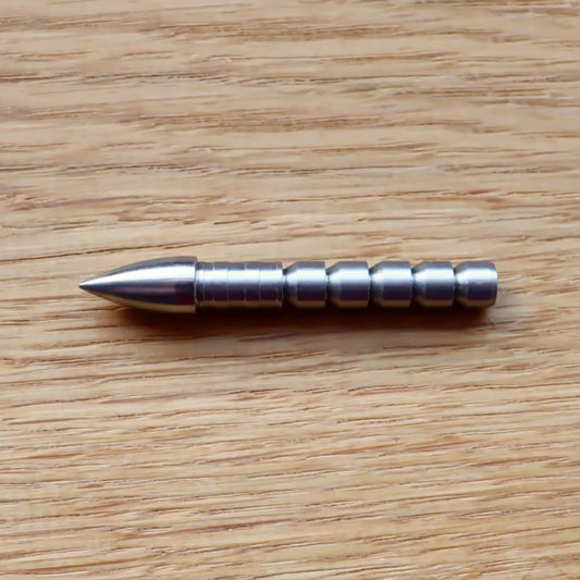 NIJORA Glue-In Point (TH) 0.244 inch / 6.20 mm 130–80 grain Stainless Steel